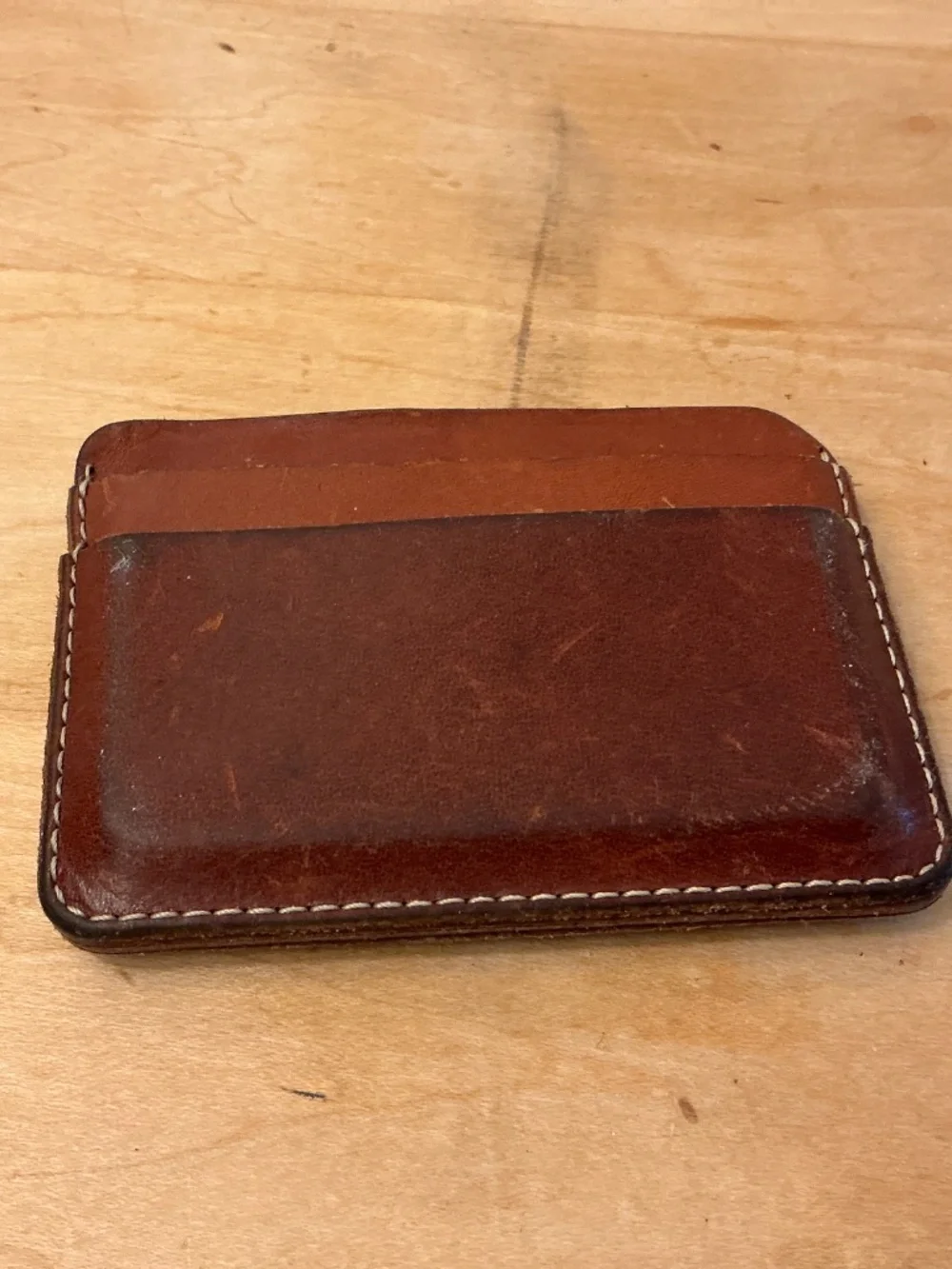 Woolly PDX. OR USA Handmade Leather Card Wallet
